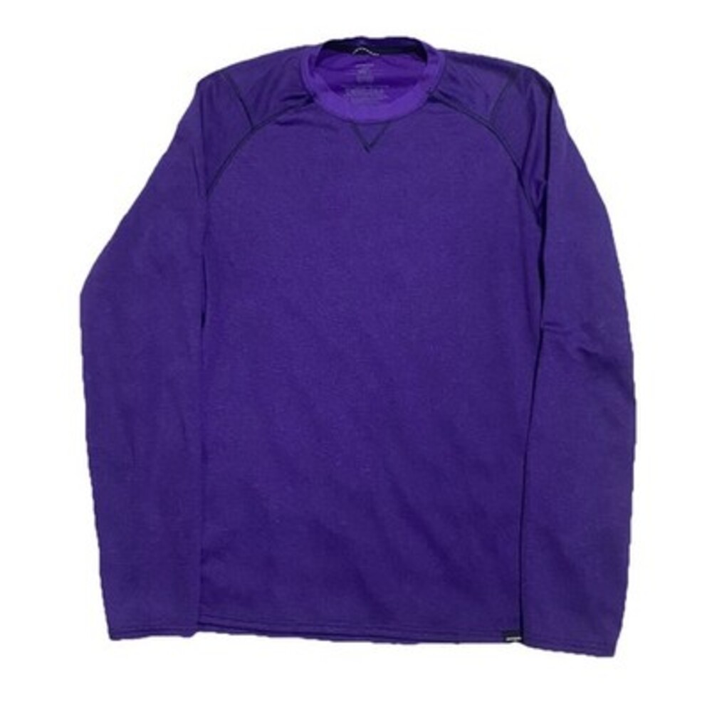 Vintage Patagonia‎ Mens Capilene Thermal Base Layer Long Sleeve Shirt M Purple